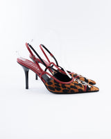 Dior Leopard 'I Love Dior' Heels  - EU 37