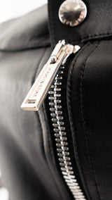 Dsquared2 Western Leather Strapless Mini Dress