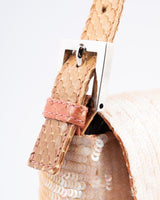 Fendi Snake Sequin Baguette