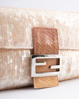 Fendi Snake Sequin Baguette