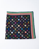 Louis Vuitton X Takashi Murakami Monogram Eye Love Silk Scarf