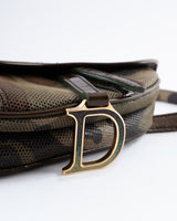 Dior Camo Mini Saddle Belt Bag