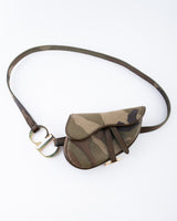 Dior Camo Mini Saddle Belt Bag