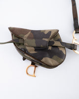 Dior Camo Mini Saddle Belt Bag