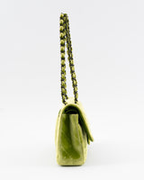 Chanel Velvet Quilted Classic Flap Bag