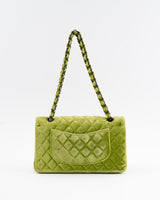 Chanel Velvet Quilted Classic Flap Bag