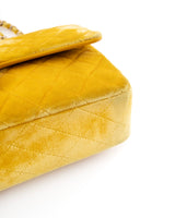 Chanel Velvet Quilted Classic Flap Bag