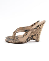 Yeezy Season 8 Python Thong Heels - EU 39