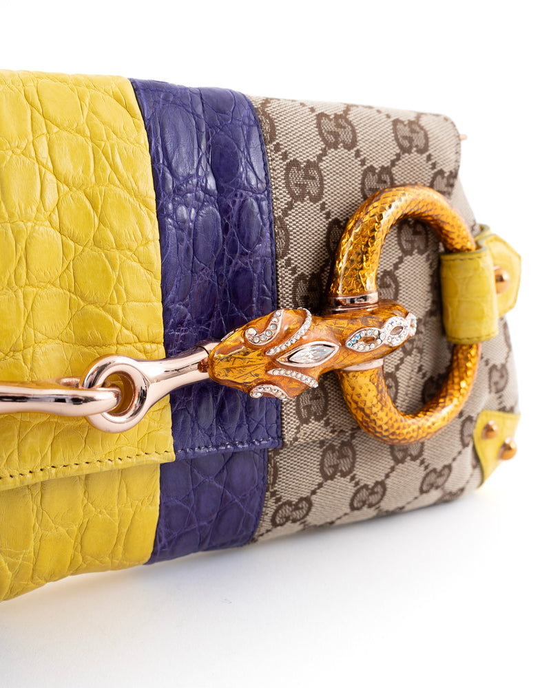 Gucci X Tom Ford XL Monogram Horsebit Bag – Jean Vintage