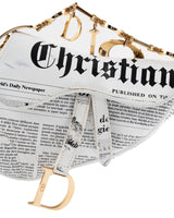 Dior Galliano Newspaper Mini Saddle Bag