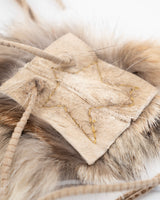 John Galliano Shearling Tassel Belt