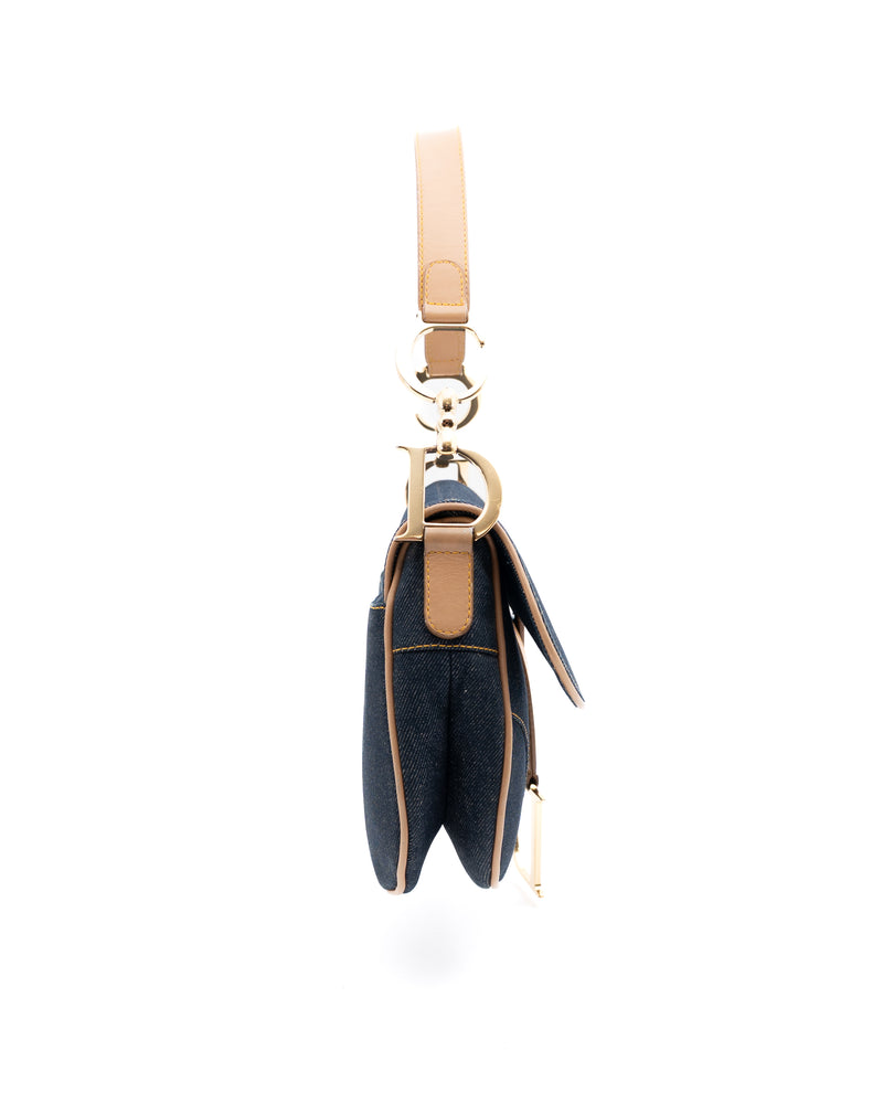 Dior Denim Saddle Bag