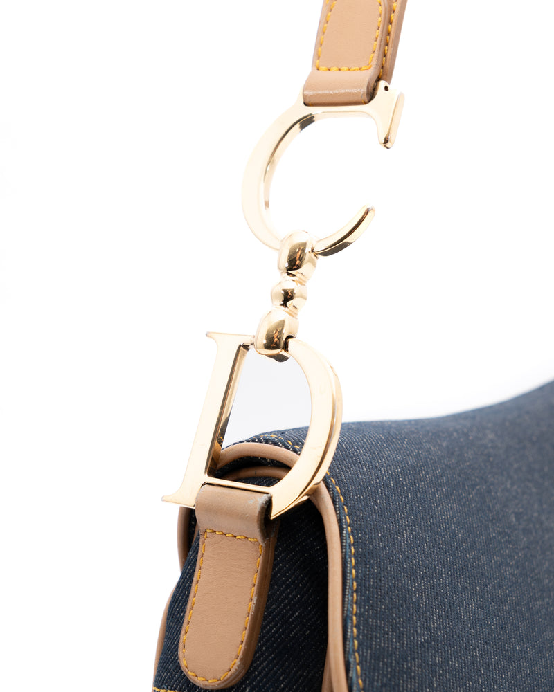 Dior Denim Saddle Bag
