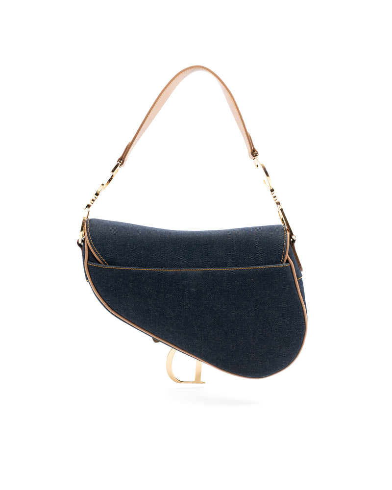 Dior Denim Saddle Bag