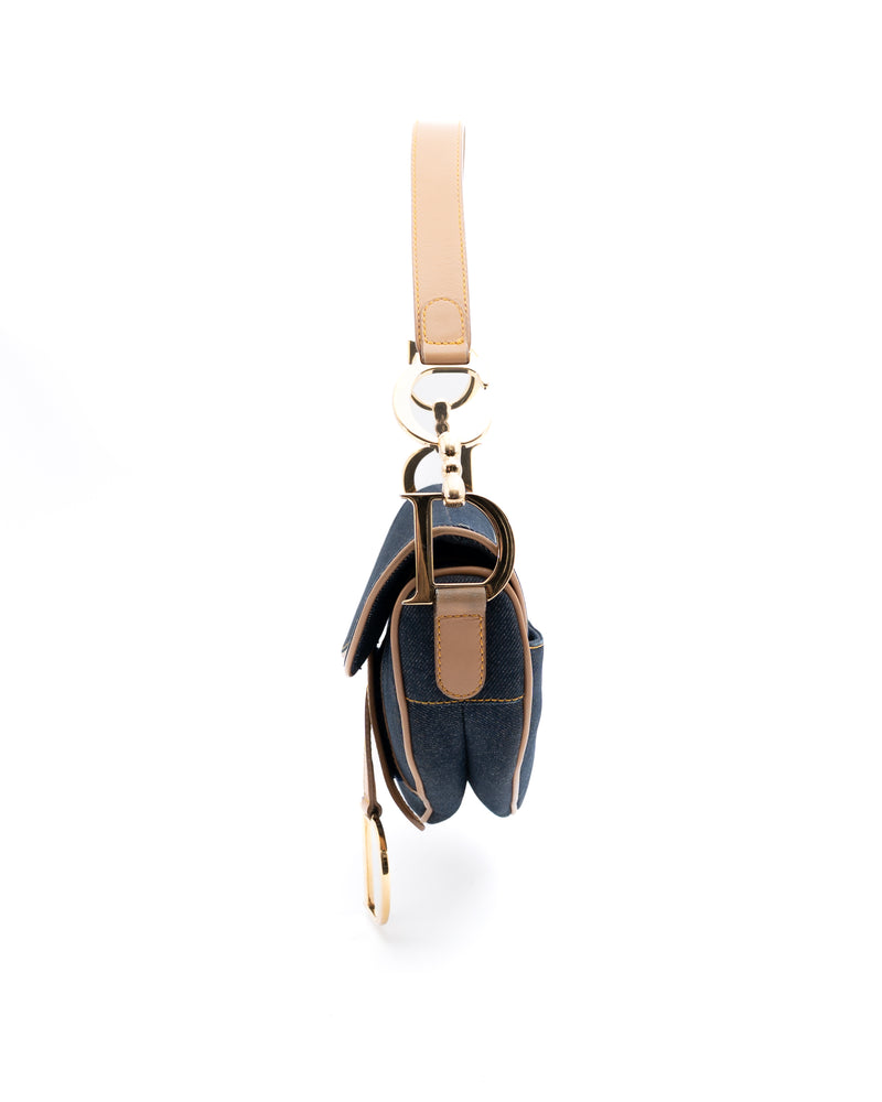 Dior Denim Saddle Bag