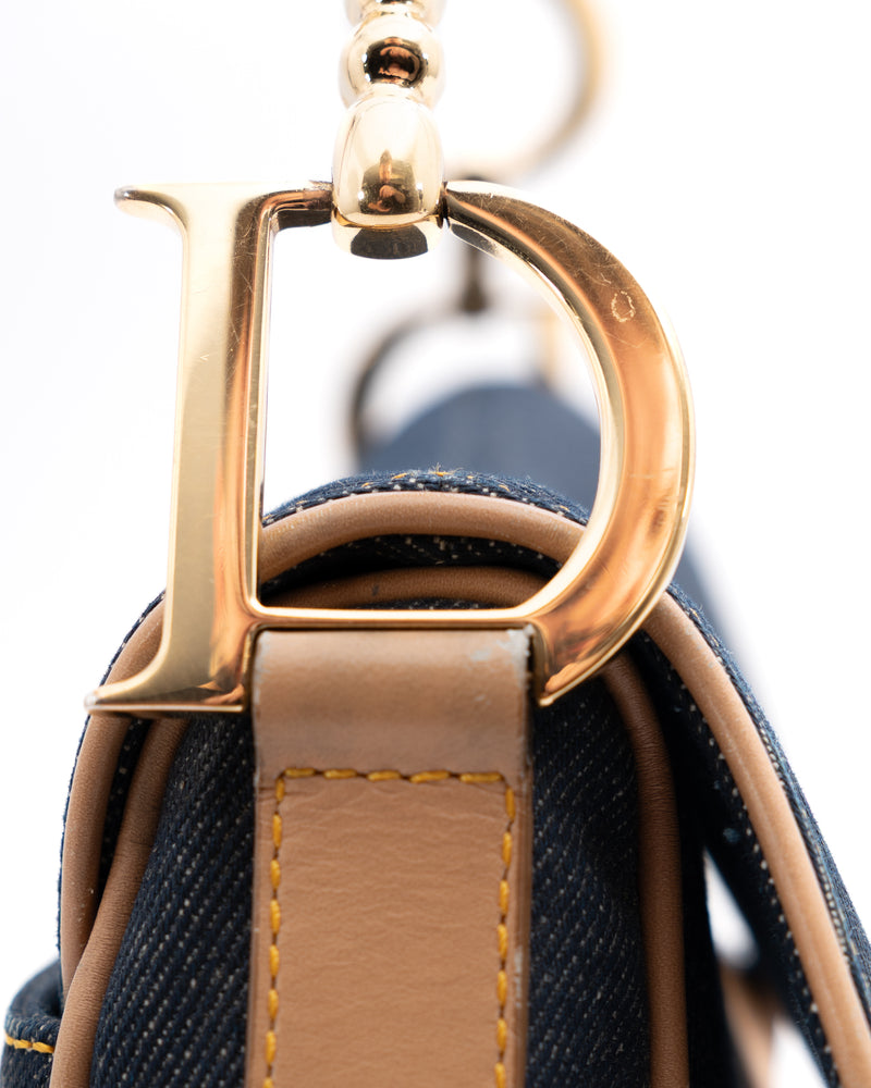 Dior Denim Saddle Bag