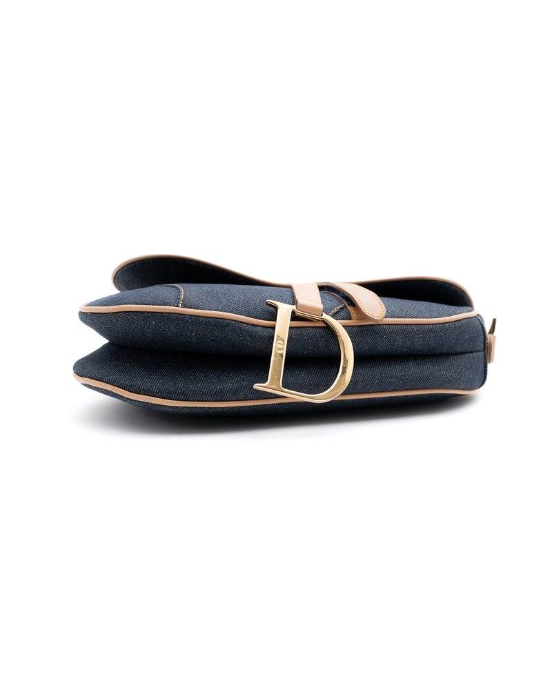 Dior Denim Saddle Bag