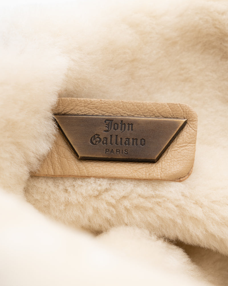 John Galliano Shearling Bag