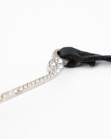 Jean Paul Gaultier Rhinestone Script Belt