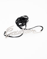 Jean Paul Gaultier Rhinestone Script Belt