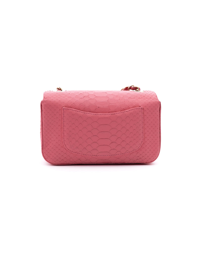 Chanel Python Mini Classic Flap Bag