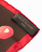 Louis Vuitton X Takashi Murakami Monogram Cherry Scarf