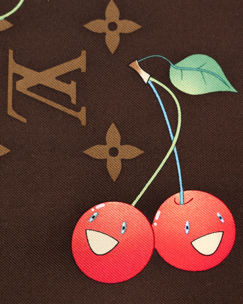 Louis Vuitton X Takashi Murakami Monogram Cherry Scarf