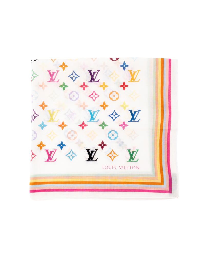 Louis Vuitton X Takashi Murakami Monogram Scarf