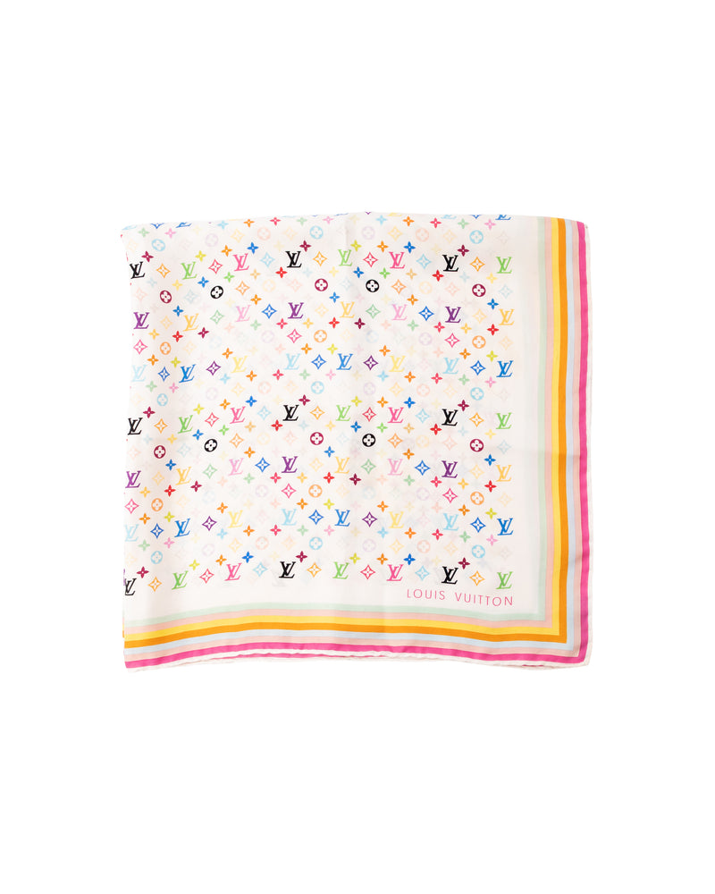 Louis Vuitton X Takashi Murakami Monogram Scarf