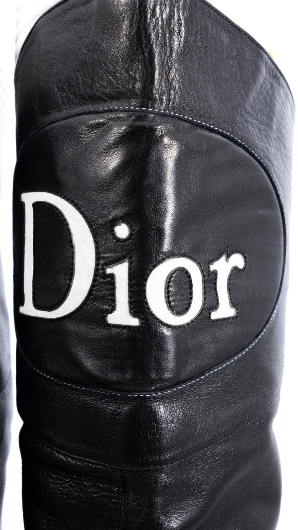 Dior Leather Moto Thigh-high Boots
