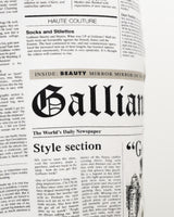 John Galliano Newspaper Print Slip Dress
