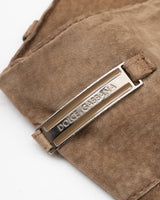 Dolce & Gabbana Suede Flare Trousers