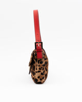 Fendi Leopard Print Pony Hair Baguette