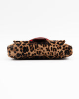 Fendi Leopard Print Pony Hair Baguette