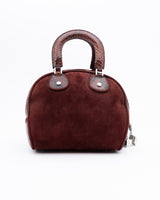 Dior Python Trimmed Gambler Dice Bowler Bag