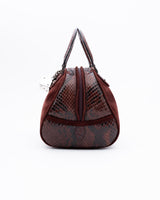 Dior Python Trimmed Gambler Dice Bowler Bag