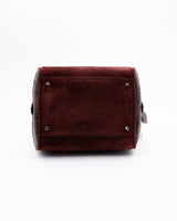 Dior Python Trimmed Gambler Dice Bowler Bag