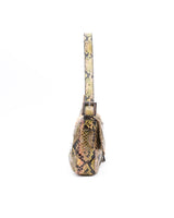 Fendi Python Snakeskin Baguette