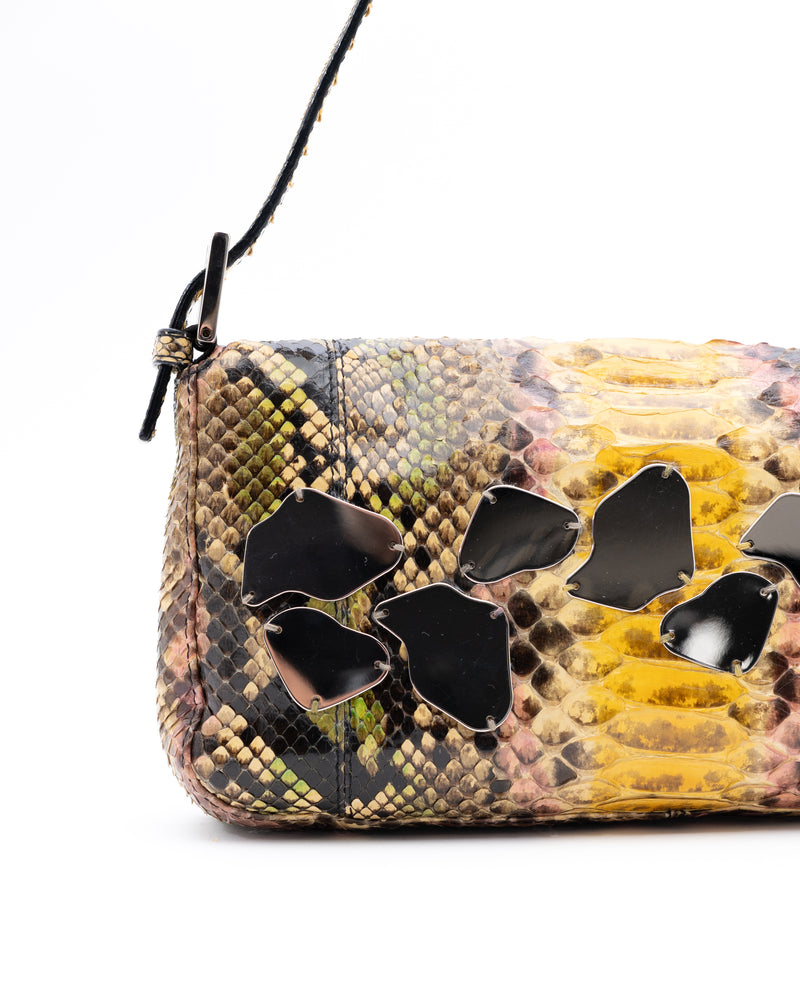 Fendi Python Snakeskin Baguette
