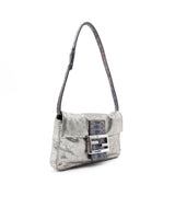 Fendi Python Trimmed Mini Baguette