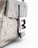 Fendi Python Trimmed Mini Baguette
