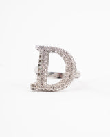 Dior Spell Out Crystal Rings