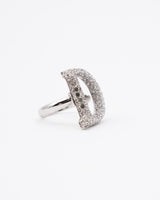 Dior Spell Out Crystal Rings