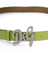 Dolce & Gabbana Rhinestone Logo Belt