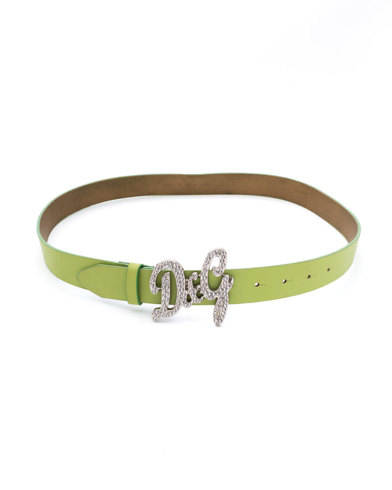 Dolce & Gabbana Rhinestone Logo Belt