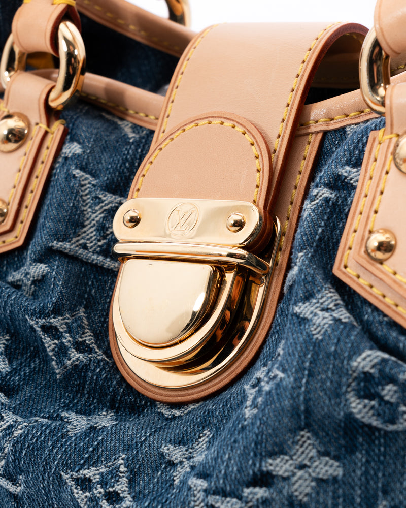 Louis Vuitton Monogram Denim Pleaty