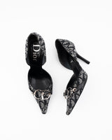 Dior Monogram CD Buckle Heels - EU 37.5