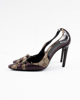 Gucci X Tom Ford Monogram Dragon Heels - EU 37