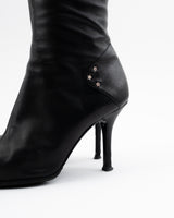 Dior Leather Moto Thigh-high Boots - EU 38.5
