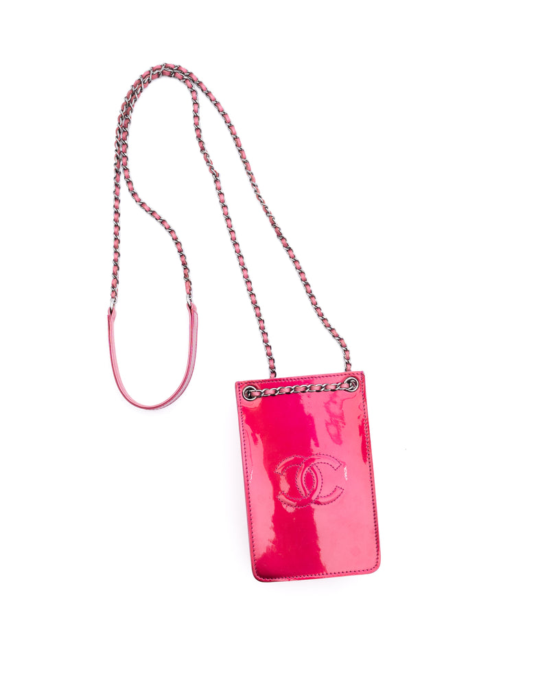 Chanel Patent Leather CC Chain Shoulder Bag